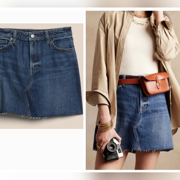 Banana Republic Dresses & Skirts - New BR Denim Mini Skirt Size XXS